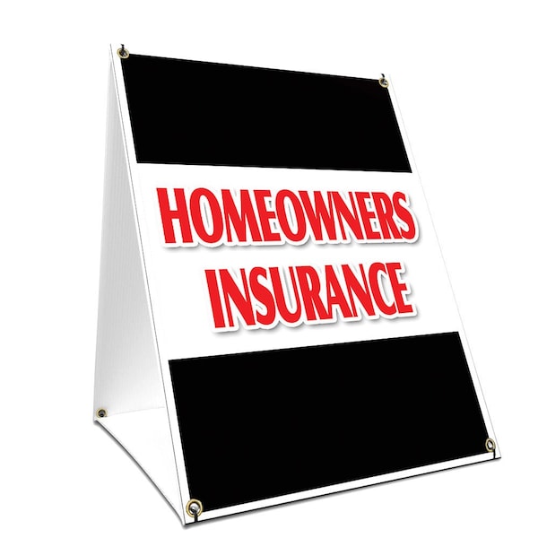 Signmission Homeowners Insurance, 36 Inch x 24 Inch A-frame Yard Sign, Plastic Sign SBC-2436-Homeowners Insurance - main
