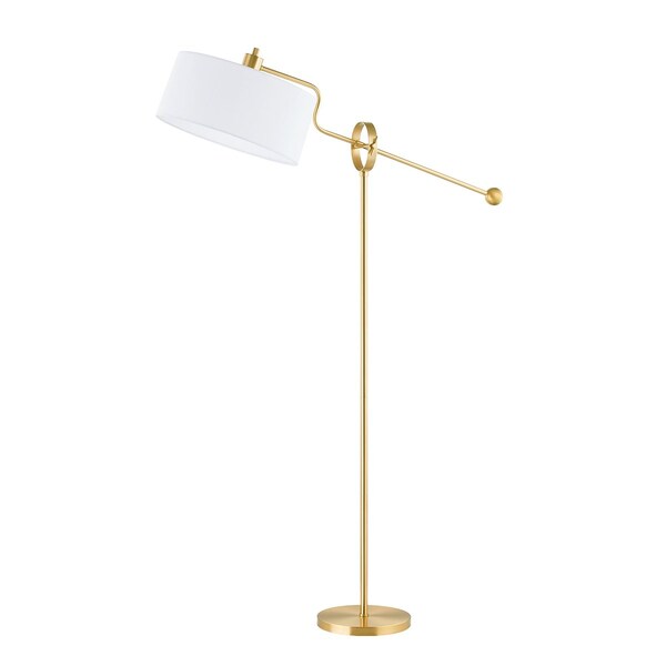 Mitzi Libby 1 Light Floor Lamp 38.5 In. Aged Brass HL744401-AGB - main