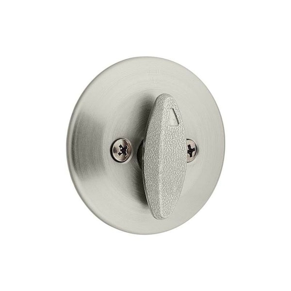Kwikset One Sided Turn Deadbolt with 2-3/8in RCL Latch and Dual RCS and 5303 Full Lip Strike K3 Satin 663-15.DS - main