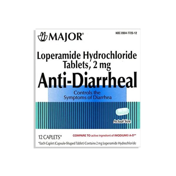 Major Pharmaceuticals Anti-diarrheal, 2mg, Blister Pack, 12PK 00904772512 - main