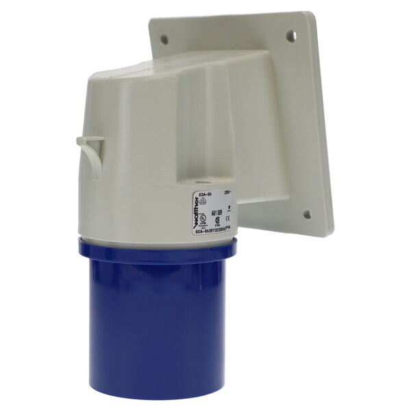 Walther-Werke Pin and Sleeve Inlet, 60A, 3øY 120/208 or 230, 3 Phase, 3 Pole, NEMA Not Rated 661509 - main