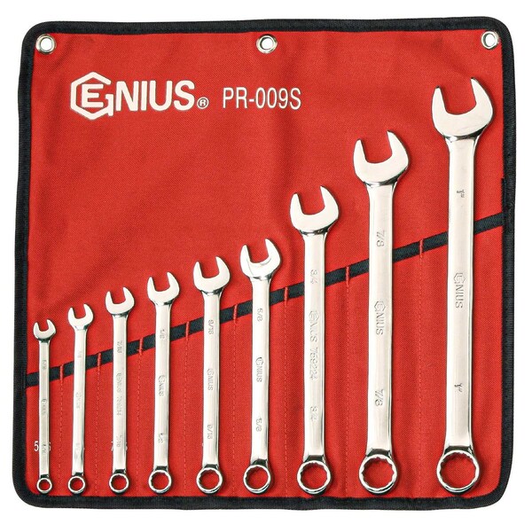 Genius Tools 9 Piece SAE Combination Wrench Set PR-009S - main