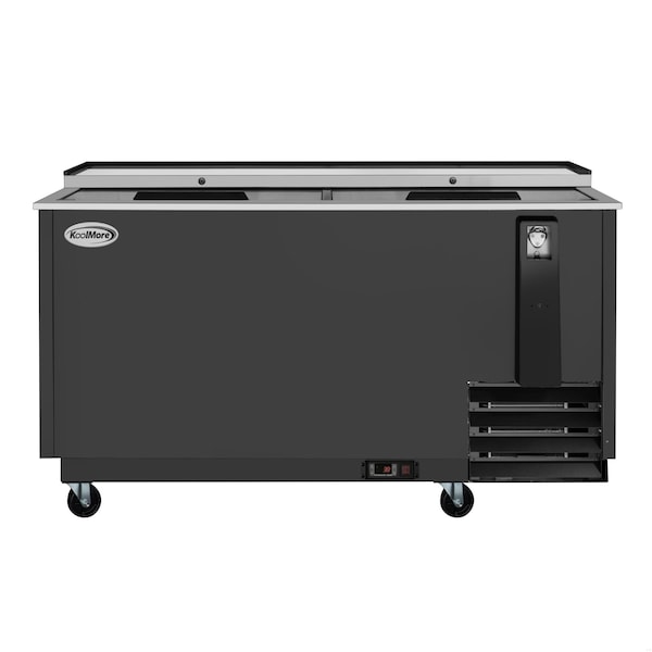 Koolmore 65 in. Commercial Bottle Cooler in Black with Built-In Opener, ETL Listed, 19 cu. ft. KM-BOC65-BK - main