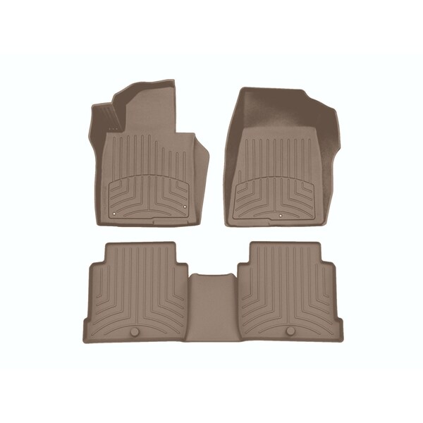 Weathertech Tan, Front and Rear FloorLiner HP 45666-1-2IM - main