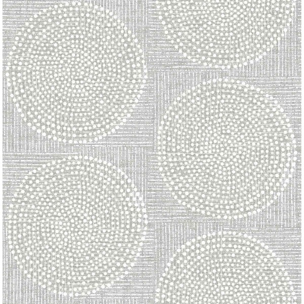 A-Street Prints Salma Grey Medallion Wallpaper 4141-27121 - main