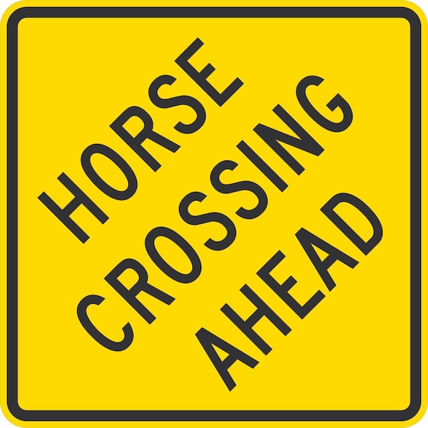 Lyle Horse Crossing Ahead, 24x24, Diamond Grade, Yellow G-12526-DG_24x24 - main