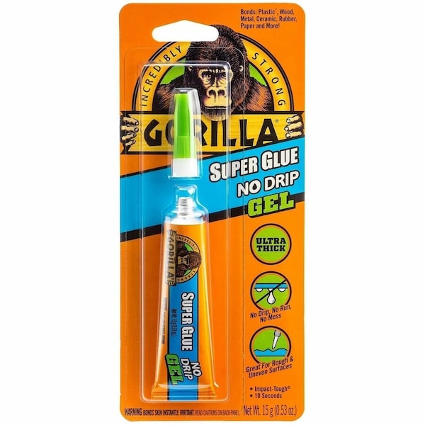 Gorilla Glue Gorilla 0.53 Oz. Super Glue No Drip Gel 109804 - main