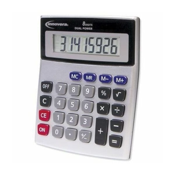 Innovera 15925 Portable Minidesk Calculator, 8-Digit LCD 15927 - main