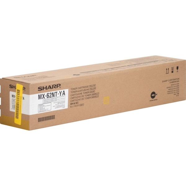 Sharp Yellow Toner Cartridge 40K YLD MX62NTYA - main