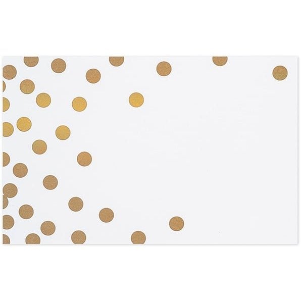 Nashville Wraps Metallic Golden Dots Gloss Gift Enclosure Card, 3.5x2.25, 50PK AC5988 - main