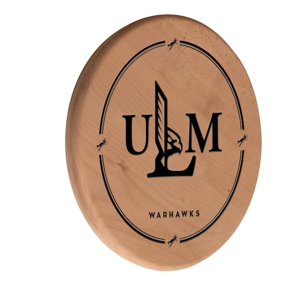 Holland Bar Stool Co University of Louisiana at Monroe 13" Laser Engraved Solid Wood Sign WSgnLNatLA-Mon - main