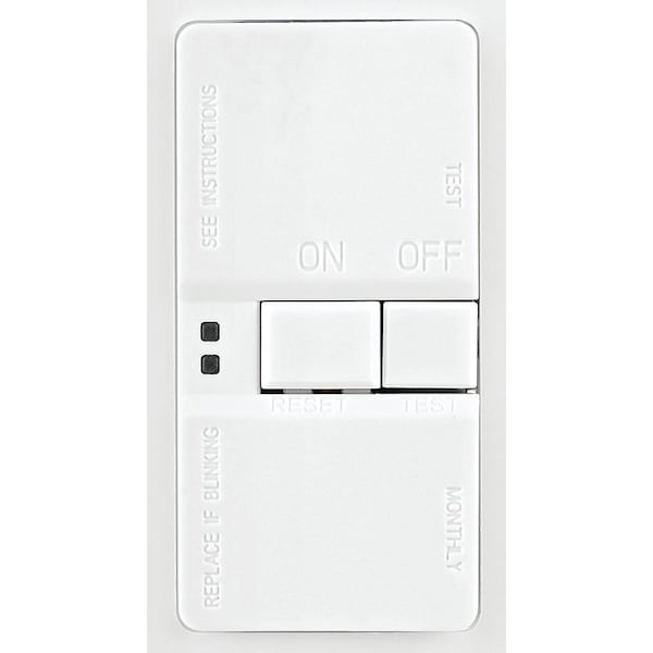 Eaton Wiring Devices GFCI Receptacle, 125 VAC, 20 A, NEMA NEMA 520R, Back and Side Wiring, White SGFD20W - main