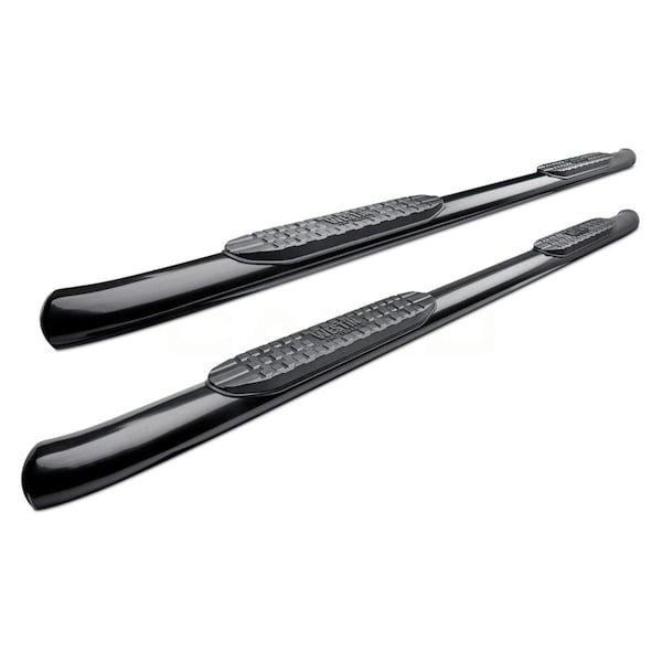 Perfectpitch 2124155 4 in. Pro Traxx Cab Length Black Oval Tube Step Bars for 2019 Ford Ranger Super Crew PE3029228 - main