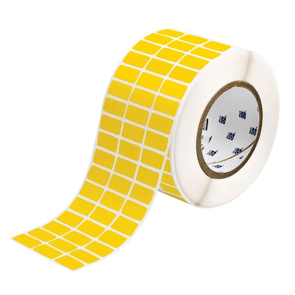 Brady Weather Resistant Polyester Outdoor Labels 0.5 in H x 1 in W Yellow 10000/RL THT-5-8591-10-YL - main