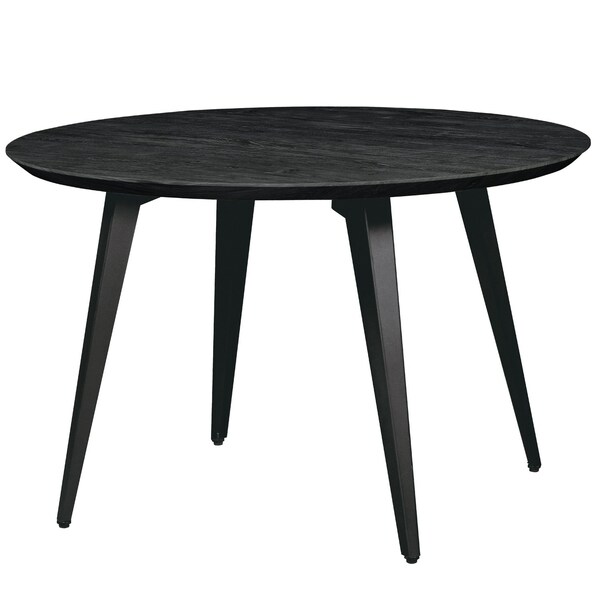 Leisuremod Round 47 in W, 30 in L, MDF/Metal, Ebony RTM47BL - main