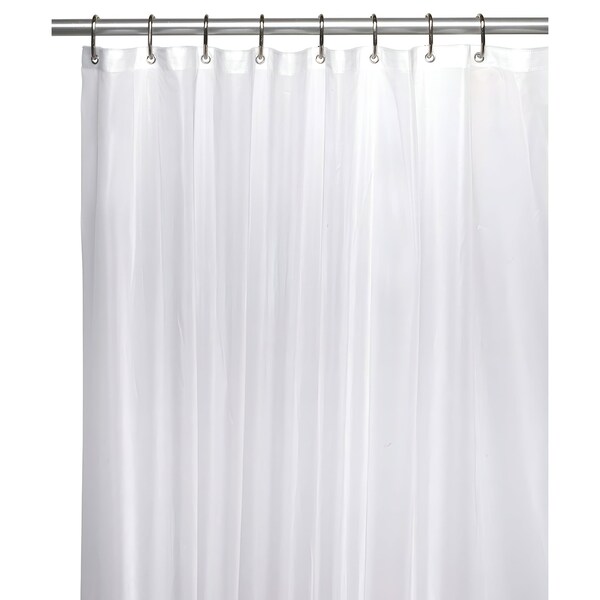 Homeroots 72" Clear Vinyl Shower Curtain Liner 548977 - main