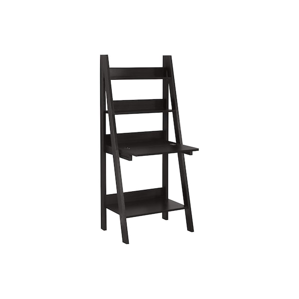 Homeroots 25" Espresso Ladder Desk 333349 - main