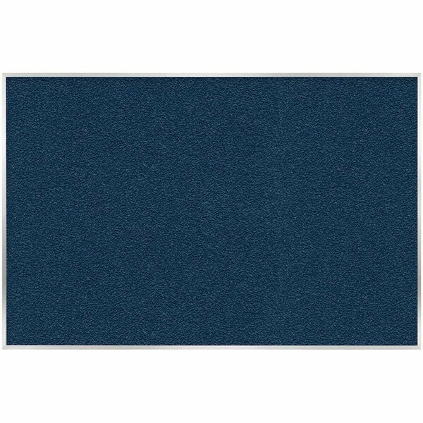 Ghent Vinyl Bulletin Board, Satin Aluminum Frame, 4ft H x 7ft 4in W, Navy AV47-195 - main