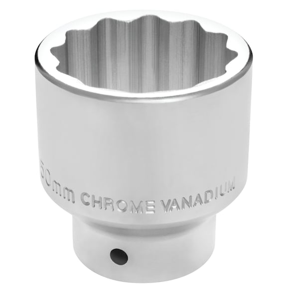 Performance Tool 3/4 in. Dr. 50mm 12pt Socket, Chrome Vanadium Steel, Corrosion Resistant W34850 - main