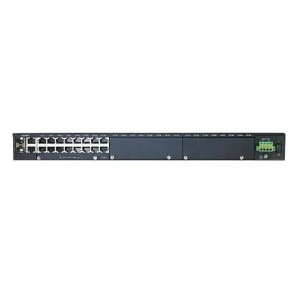 Perle IOLAN SCG18 S-LAD Console Server: 16 x software selectable RS232/422/485 RJ45 interfaces, 2 04035330 - main