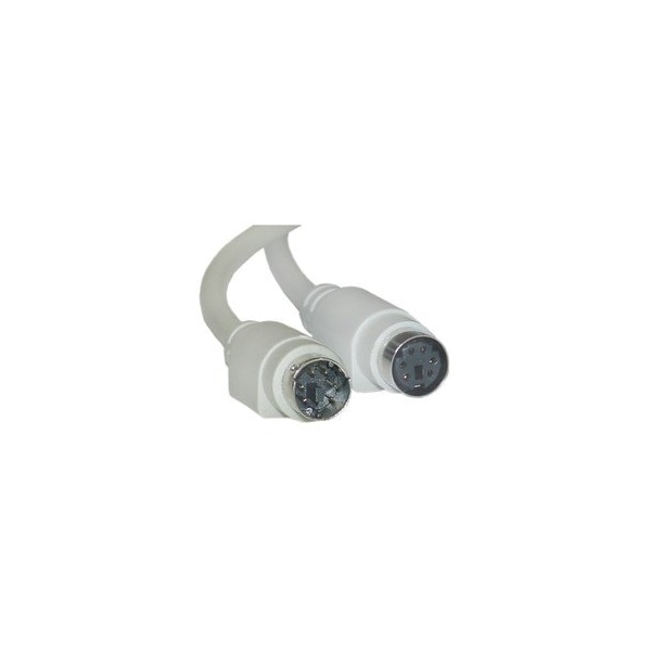 Cable Wholesale PS/2 Mouse and Keyboard Extension Cable, PS/2 Male to PS/2 Female, MiniDin6 Male to MiniDin6 10M2-01215 - main