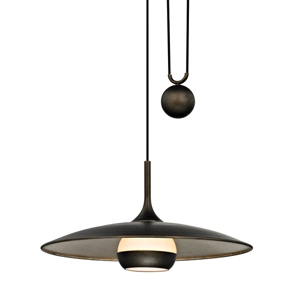 Troy Lighting Alchemy 1 Light Pendant 24 In. Vintage Bronze F5865-VBZ/WSL - main
