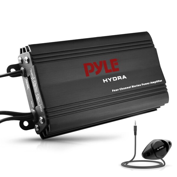 Pyle Hydra Marine Amplifier, Black PLMRMP3B - main