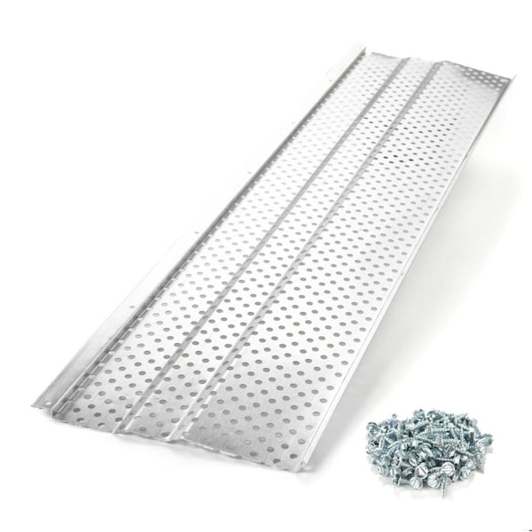 Waterlock Standard 5" Aluminum Gutter Guard, Mill Finish, 28ft WS-5KS-028-MIL - main