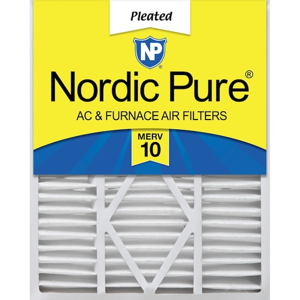 Nordic Pure 20x25x5 Pleated Air Filter, High Capacity, Electrostatically Charged Synthetic Media, MERV 10 20x25x5_1/4GCAM10-1 - main