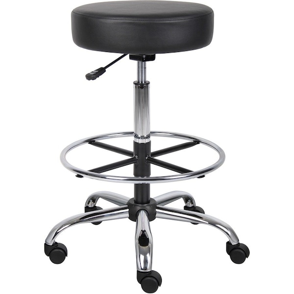 Boss Fabric Drafting Chair, 34-, No Arms B16240-BK - main