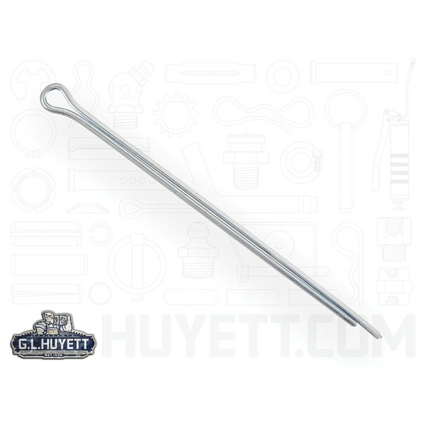 Huyett Cotter Pin, Zinc Plated Carbon Steel, 0.094 in Dia x 2.500 in Effective Length CP-093-2500 - main