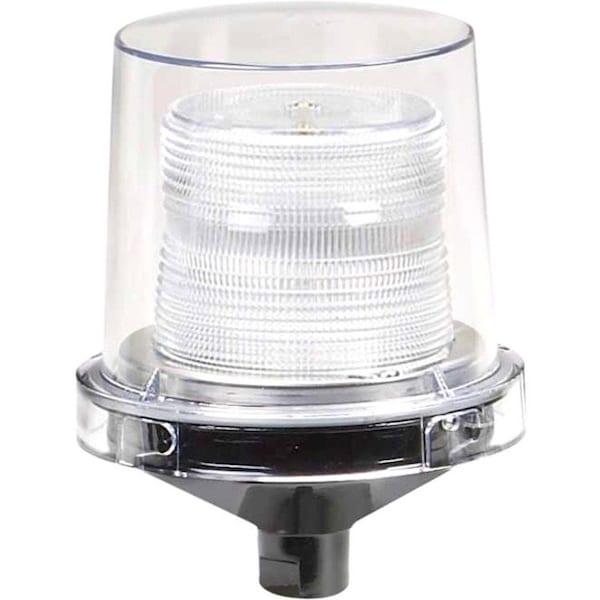 Federal Signal Strobe Light, Clear, Strobe Tube, 24V DC, 80 FPM, 5 1/2 in Dia., 1/2 in NPT Pipe or Surface 224XST-024C - main