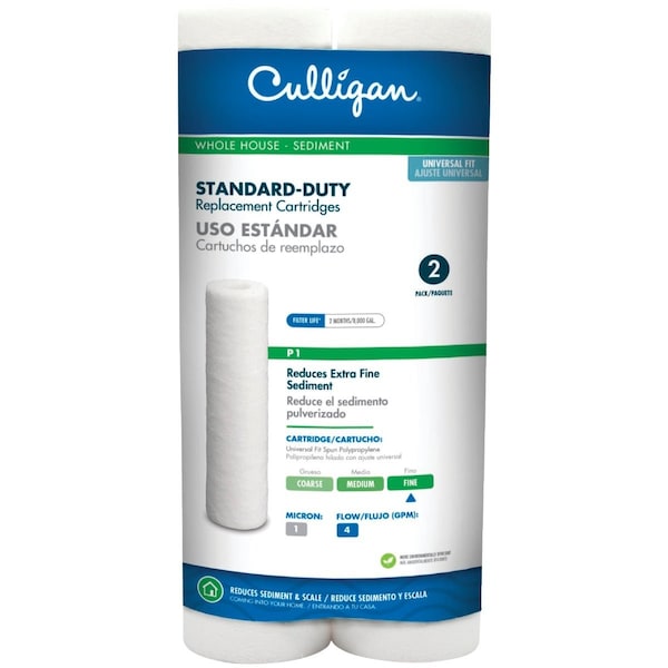 Culligan Whole House Water Filter Cartridge, 2PK P1 - main