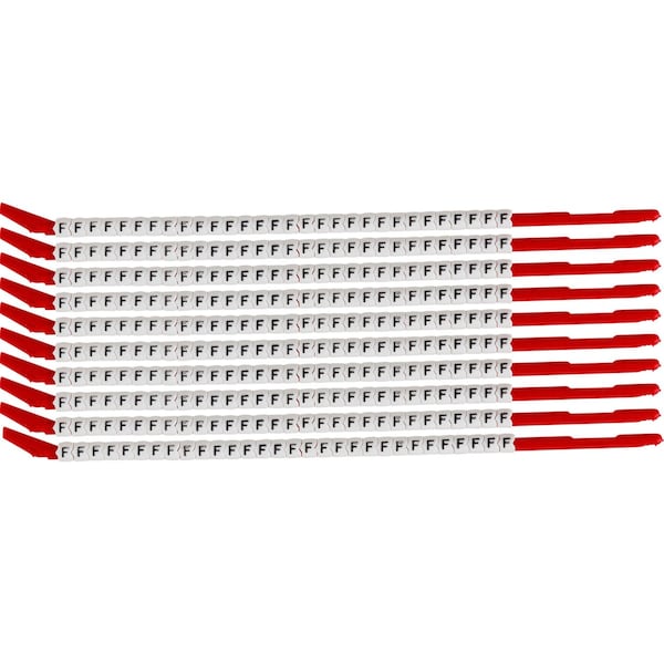 Brady ClipSleeve Wire Markers Size 10 Nylon 16 AWG - 14 AWG, F Pack of 300 Each, 300PK SCN10-F - main