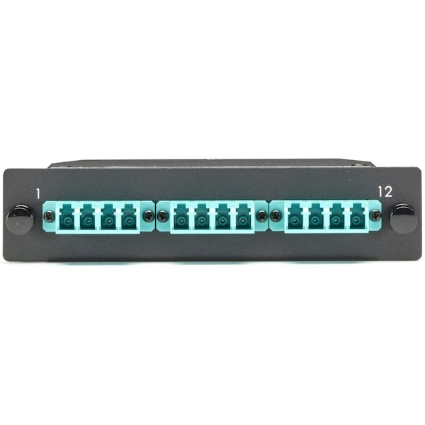 Black Box Mtp Om3 Fiber Optic Lgx Cassette - (1) Mtp 12 To (12) Lc Type A FOCA20M3-1MP12-12LC - main