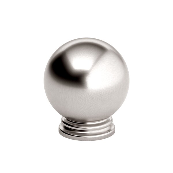 Richelieu 1 3/16 in (30 mm) Brushed Nickel Traditional Cabinet Knob BP878930195 - main