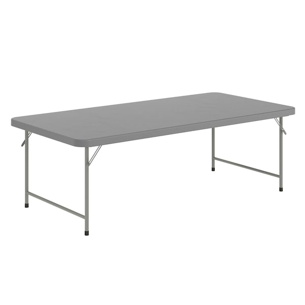 Flash Furniture Paige 4.93-Foot Kid's Granite Gray Plastic Folding Table RB-3060-KID-GY-GG - main