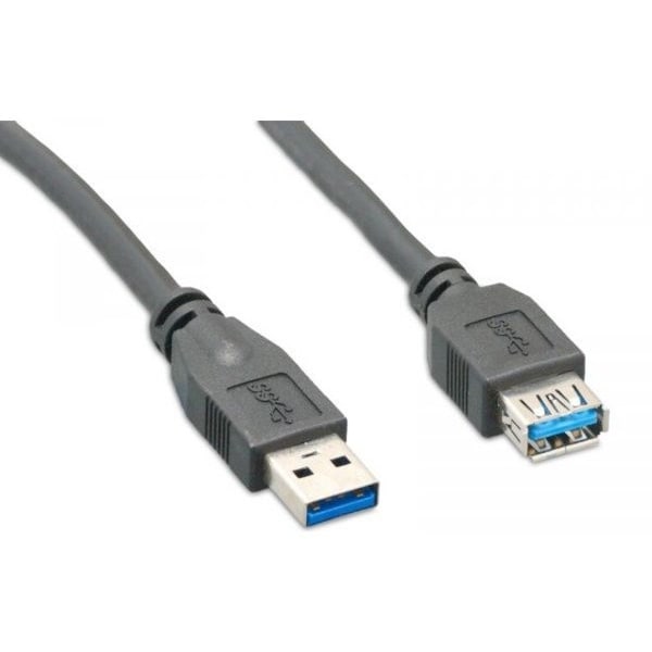 Enet USB Data Transfer Cable - 3 ft USB Data Transfer Cable - Extension Cable - Black USB3.0MAFA-3F - main