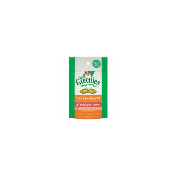 American Distribution & Mfg Co Feline Smartbites Cat Treats, Chicken, Skin & Fur, 2.1-oz. 10141 - main