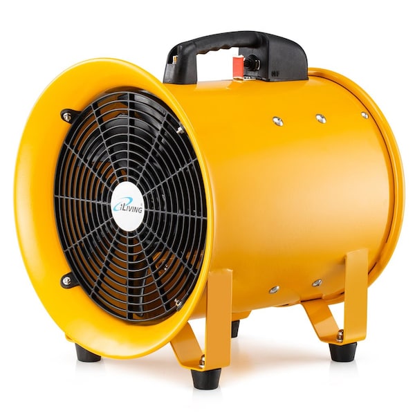 Iliving Utility 12 in. Blower Exhaust Warehouse Ventilator Floor Fan, 550-Watt, 3450RPM ILG8VF12 - main