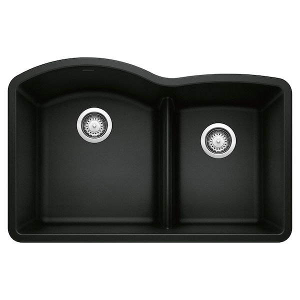 Blanco Diamond 1-3/4 Low Divide, Coal Black 442910 - main