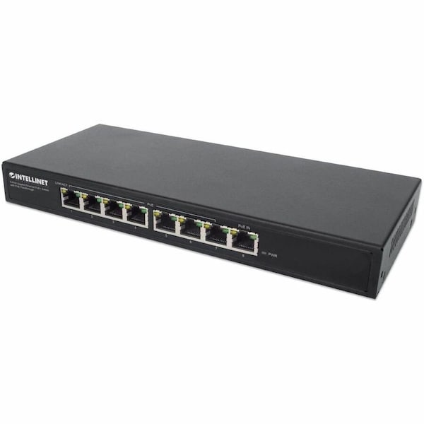 Intellinet Network Solutions Intellinet PoE-Powered 8-Port Gigabit Ethernet PoE+ Switch with PoE Passthrough 561679 - main