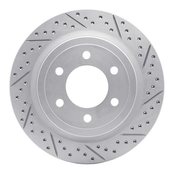 Dynamic Friction Co DFC Geoperformance Rotor - Drilled and Slotted 830-54267R - main