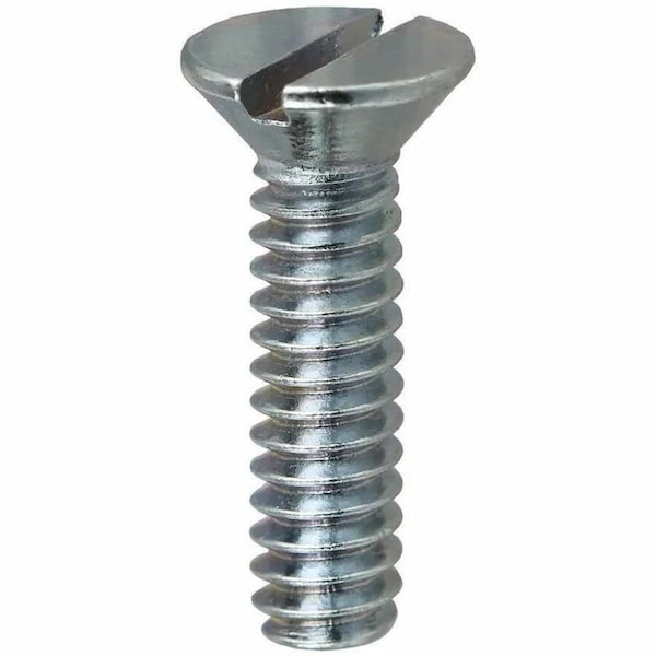 Dottie #10-32 x 3 in Slotted Flat Machine Screw, Zinc Plated Carbon Steel, 100 PK FM10323 - main