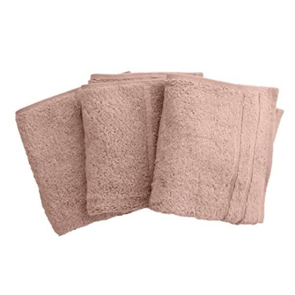 Cariloha Bamboo Washcloths Set for Unisex, Blush - 3 Piece I0117084 - main