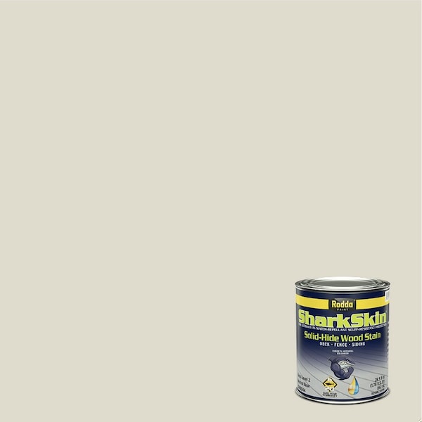 Rodda Paint SharkSkin Deck and Siding Solid Wood Stain, 1 Quart, Oyster White 4240014-EX133/Oyster White - main