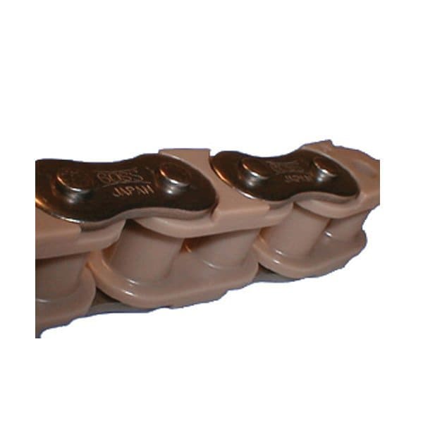 Tsubaki Poly-Steel chain, 10 ft OAL, 3/8 in Pitch, Polyacetal/Stainless Steel 35PCD12LRB - main