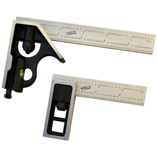 Igaging 6in Combination Square and 4in Double Square Set 34-206-4 - main