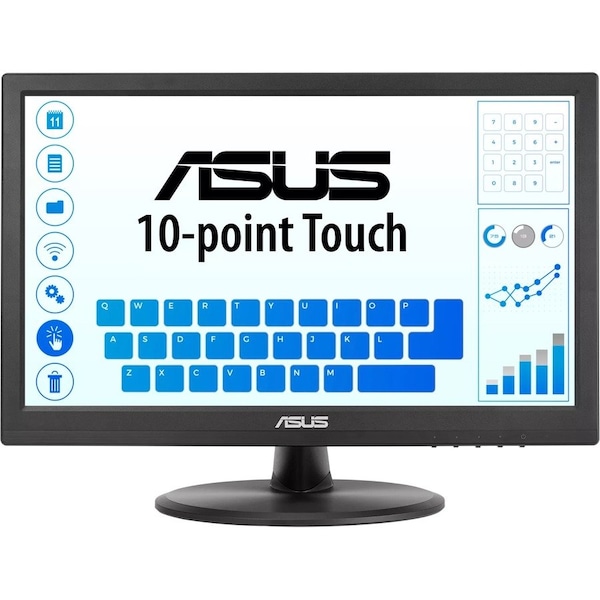 Asus VT168HR 15.6IN 5MS 60HZ WXGA 1366X768 IPS TOUCHSCREEN MONITOR HDMI VGA VESA 3 YEAR WARRANTY VT168HR - main