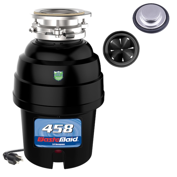 Wastemaid 3/4 HP Garbage Disposal Anti-Jam and Corrosion Proof with Odor Guard and Sound Insulated 10-US-WM-458-3B - main